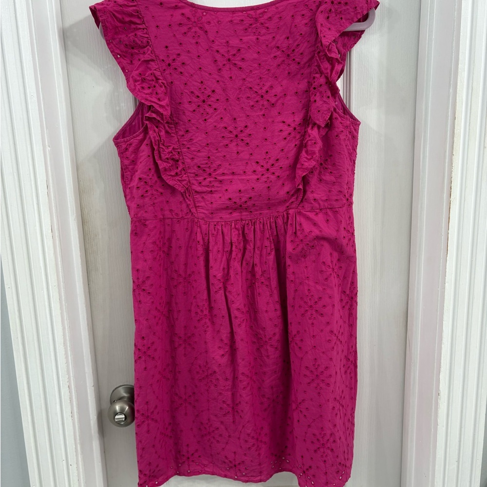 LOFT Pink Ruffle Dress - Picture 2 of 5